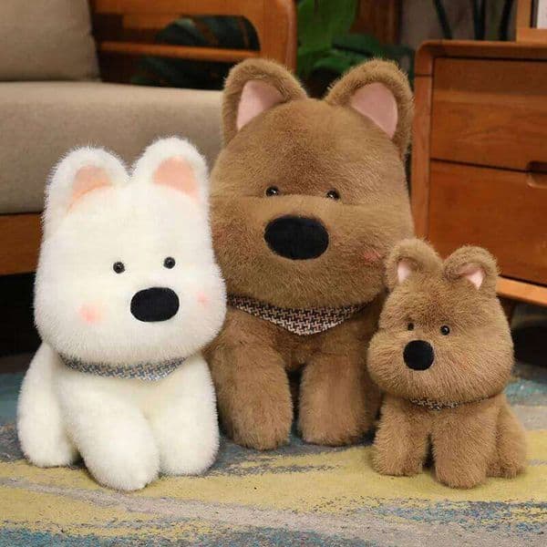 Internet celebrity cute West Highland puppy toy children's plush doll scribbled dog girl birthday gift W260306 W260306