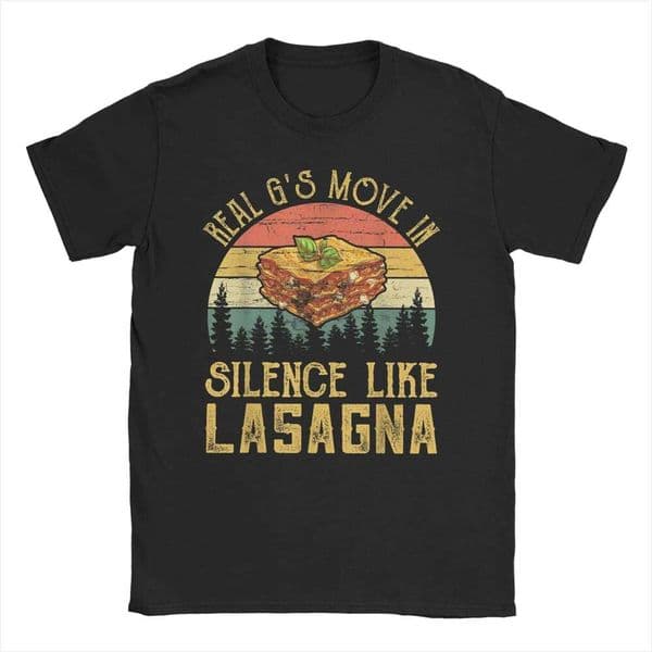 Real G's Move In Silence Like Lasagna Retro Vintage Sunset T-Shirt Men Cotton Tees Short Sleeve T Shirts Unique Clothing Q260306