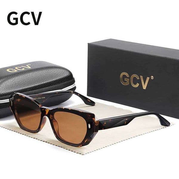 GCV Brand Acetate Cat Eye Polarized Sunglasses Women Fashion Outdoors Eyewear Uv400 Ultraviolet-Proof Quality Of Luxury Goods Z260307