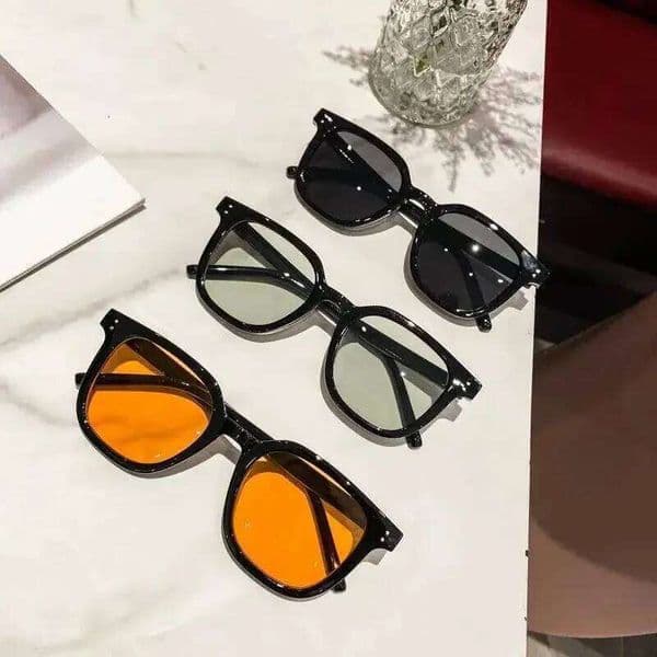 Fashion Square Sunglasses Women Clear Ocean Lens Shades UV400 Men Retro Rivets Decoration Orange Pink Sun Glasses Gafas De Sol Z260307