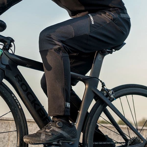 ROCKBROS Winter Bike Pants Thermal Fleece Bicycle Long Pants Reflective Windproof Warm Cycling Pants Men Women Sports Trousers 260306