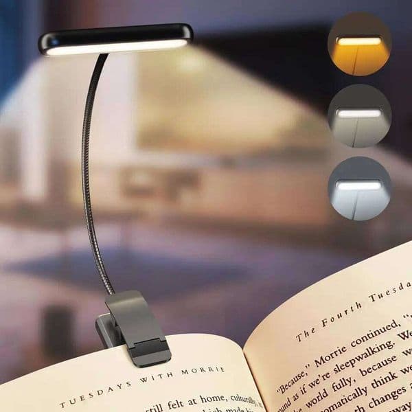 14Leds Book USB Rechargeable Light Warm Cool White Daylight Portable Flexible Easy Clip Night Reading Lamp 26W0309