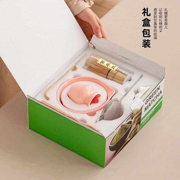 Bestseller Japanese Style Kiln-Change Bowl Song Dynasty Ceremony Ceramic Play Hundred Book Stand Tea Whisk Matcha Set Coarse Pottery ddmySat