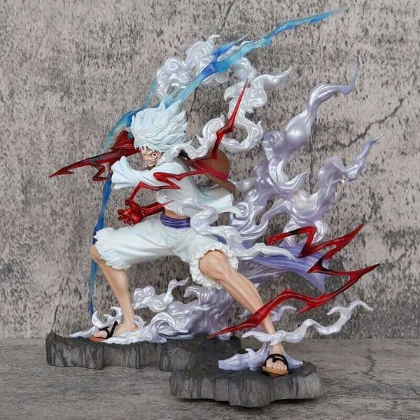 One Piece Luffy Gear 5 Nika Statue Anime Figure Desktop Toy Gift for Boys 28cm Garage Kits C260309
