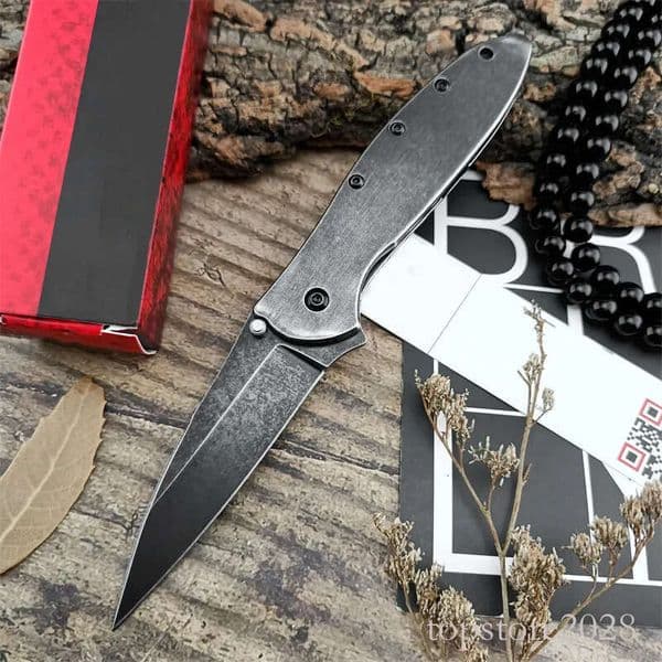 8 Models pocket knife 1660/1660OR Assisted Flipper Folding Knife Bead Blast Plain Blade Stainless Steel Handles Outdoor Tactical Hunting Self Defense Camping To