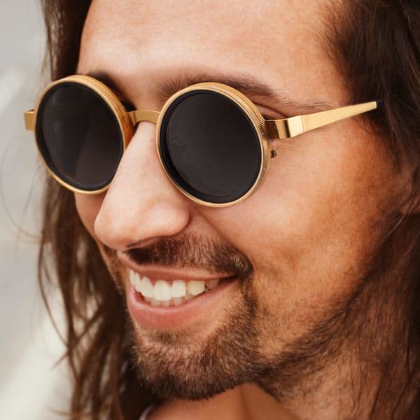 Vintage Designer Sunglasses Men Women Round Frame Classic Retro UV Protection Polarized Sun Glasses Fashion Shades For Streetwear Outlet sales