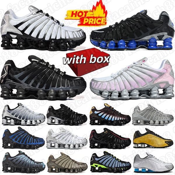 Running Shoes for mens womens shoxshoes tl r4 black white bred mesh sliver lightweight gym fitness breathable mens sports trainers Comfortable