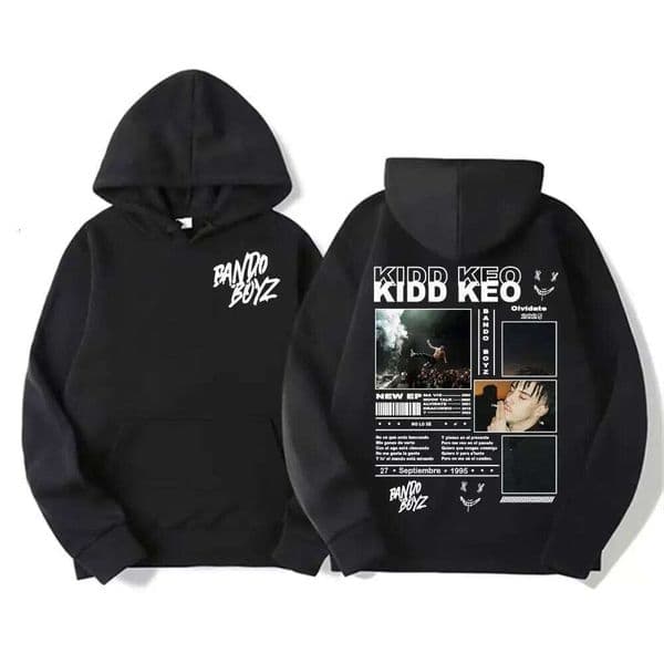 Kidd Keo Bando Boyz Tour Men's Harajuku Hip Hop Music Pop high-quality casual hoodie