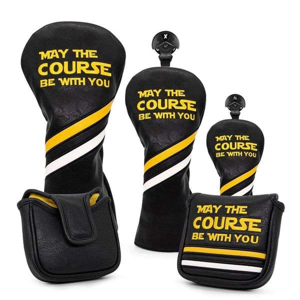 Headcovers Popular Head Cover Embroidery Premium Leather Driver Fairway Wood with Number Tags Mallet 26Y0309