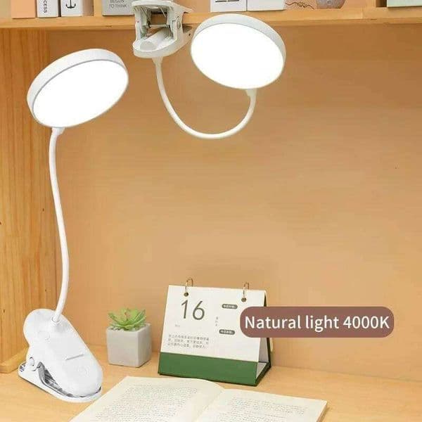 RTE Led Table USB Rechargeable Night With Folding Clamp Study Stand Read Lamp Touch 3 Modes Dimming Eye Protection Light 26W0309