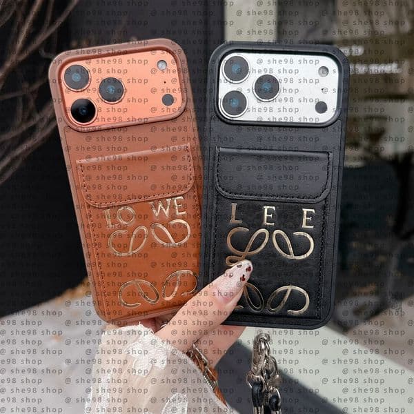 Wallet Crossbody Phone Case Designer iPhone Case for iPhone 17 Pro Max 16 Pro 14 12 13 11 XR 15 Plus 16 Plus Samsung S24 Ultra s23 S22 S21 Case Card Holder Leather Zipper Bag