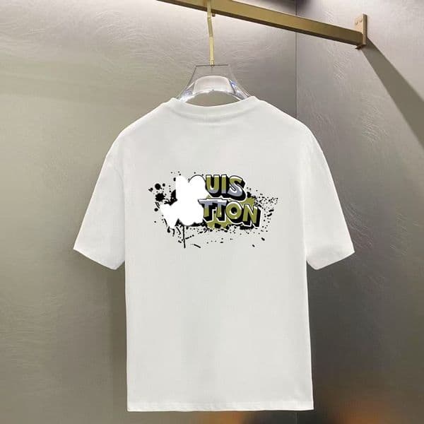 Designer Brand leisure Tees T Shirts Top Quality Pure Cotton Short Sleeve Shirt Simple Letter Printed Summer Casual Men Clothing b2b