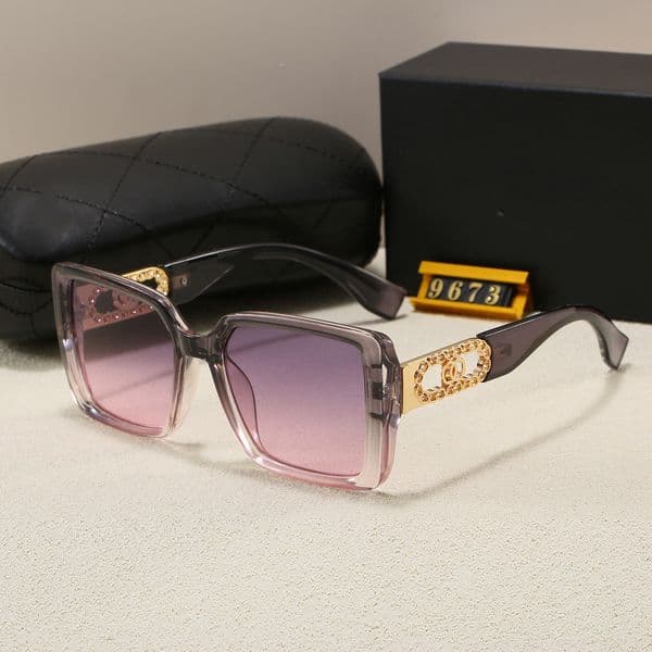 Designer Sunglasses for Women Men Luxury C Letter Pc Metal Sun Glasses Square Design Top Quality Eyeglasses Free Ship