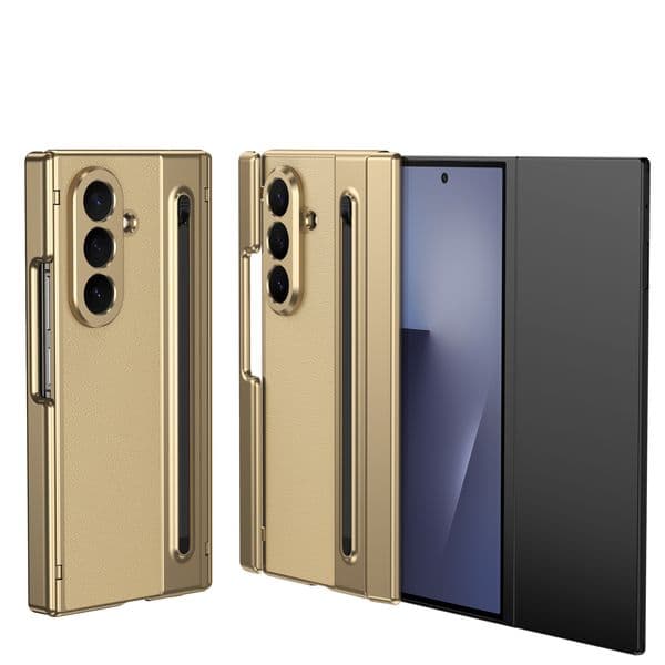 Phone Case For Samsung Galaxy Z TriFold Fold 7 Folding With Pen Slot Hinge Protection Cover With Glass Film Fundas Capa