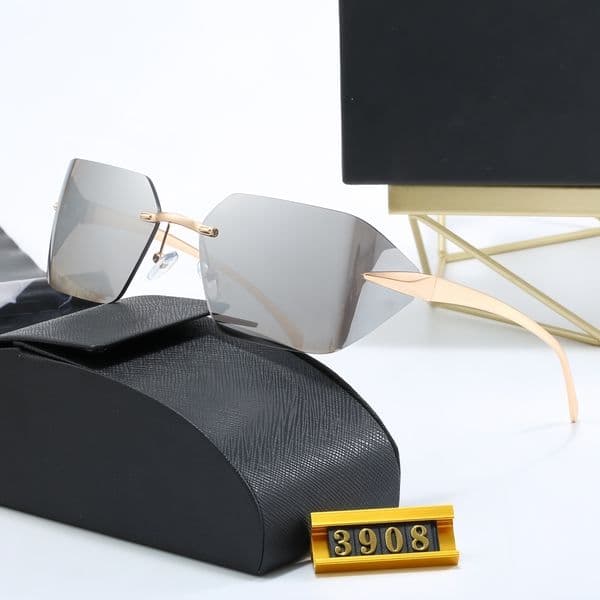Top luxury Sunglasses designer womens Mens Wearing fashion hot selling senior For Women eyeglasses frame Vintage Metal Sun3908
