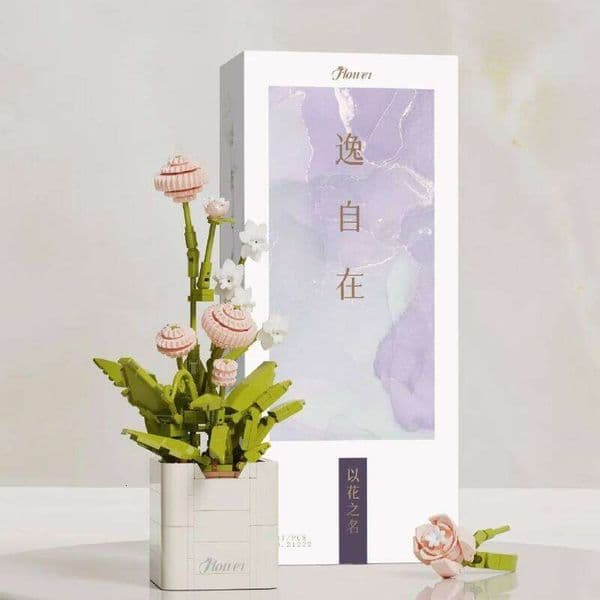 Flower Bouquet Building Blocks Everlasting Orchid Bonsai Series Potted Succulent Dandelion Brick Plant Decoration Toy Gift Kids C260306