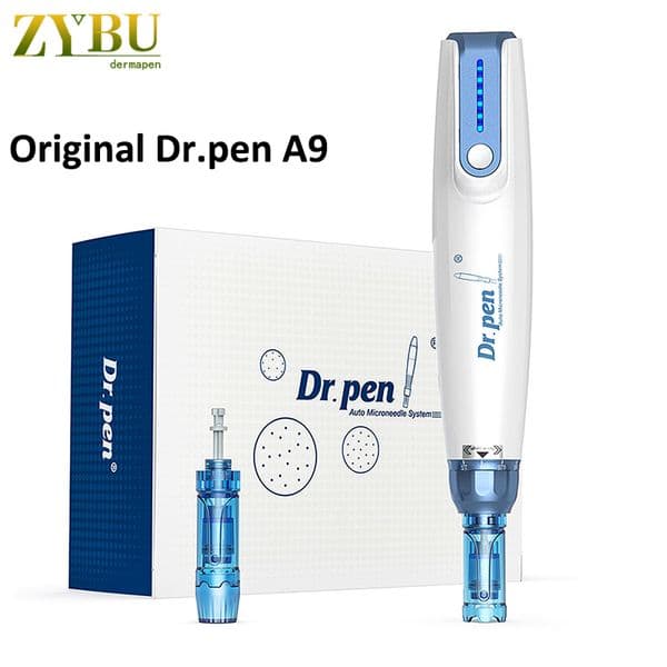 Dr.pen A9 With 2Pcs Needles Cartridges 12Pins Derma Mesotherapy Dermapen MTS Professional Auto Microneedle Roller Stamp Skin Care Machine Original Dr Pen