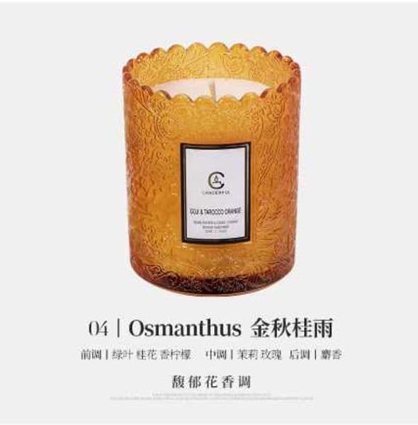 Aromatic Candle Vessel Gift Engraved Glass Jar with Smokeless Scented Candle for Plants C251115 Z260520