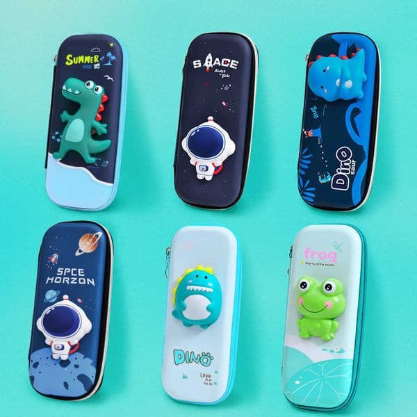 2026 New Decompression Doll EVA Primary School Stationery Box 3D Kindergarten Cartoon Cute Men And Women Creative Pencil Bag Toy