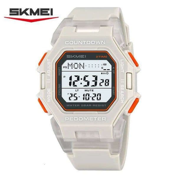 SKMEI 2596 Fashion Military Sports Watch 3D Pedometer Chronograph Luminous Digital Electronic New Watches for Man reloj hombre