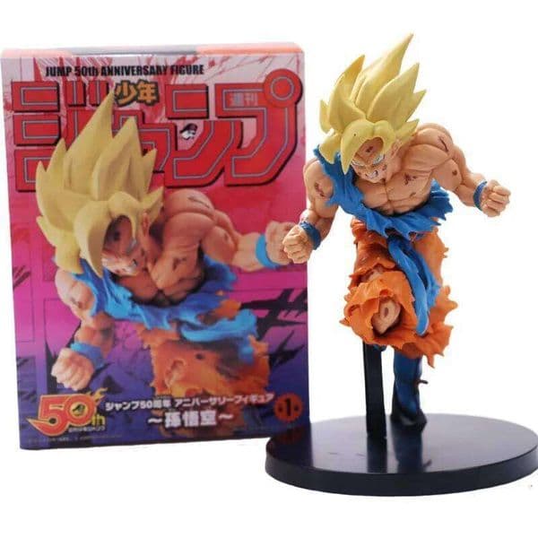 2026 New 20Cm Dragon Ball Z Anime Son Goku Super Jump 50Th Anniversary Commemorative Ver Action Figure DBZ Fans Collect Model Gift B