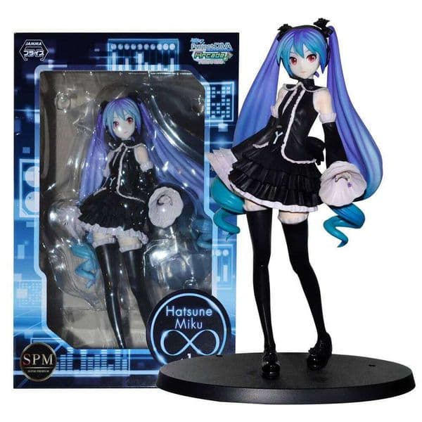 2026 New 17Cm Anime Project DIVA Arcade Future Tone Black Dress Lolita Model Toy Gift Collection Aciton Figure 99 Toy