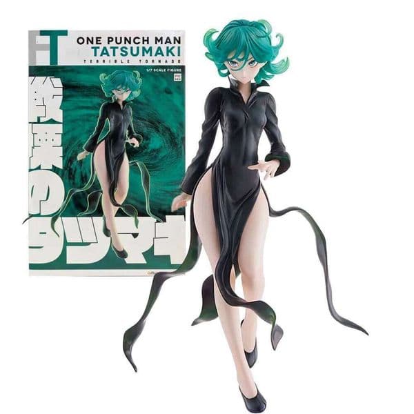 20CM TERRIBLE TORNADO Saitama Figure Anime One-Punch Man Cool Cute Desktop Golf Model Toy Gift Collection Ornaments PVC X260304