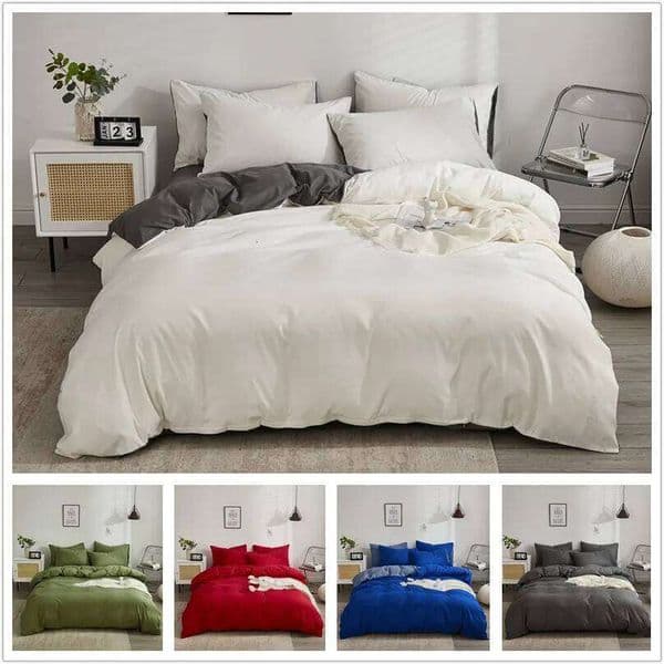 Simple Style Bedding Brushed Bedsheet Sets Single/Double/Queen/King Size Bedclothes Girls Boys Room Bed Linen Set L260601