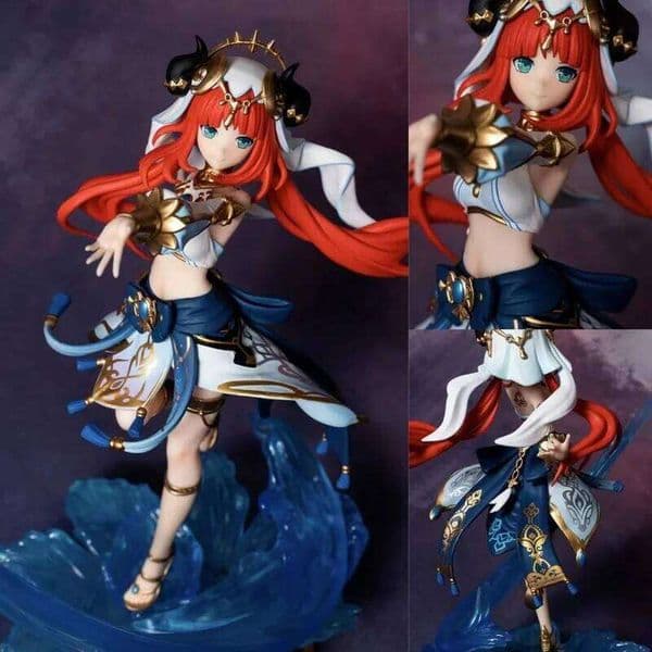 27CM Genshin Impact Cute Nilou Action Figure Game Anime Peripherals Desktop ornament Decor Model Statue Boy Collectible Toy Gift X260304