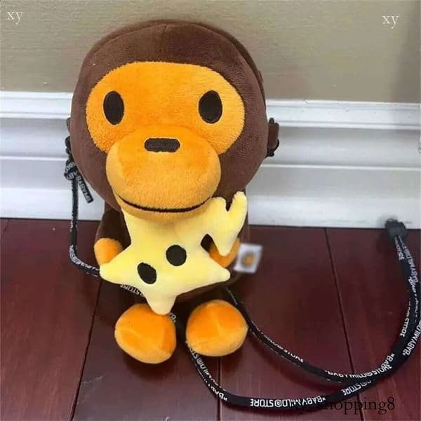 2026 Mobile Milomonkey Phone Shoulder Bag Monkey Holding Bananas Kawayi plush doll gifts 50% off online