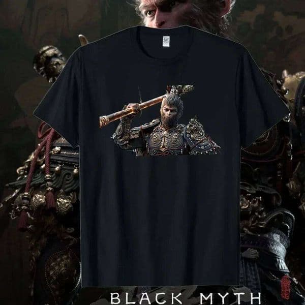 Black Myth WuKong Live Men Cotton T Shirts 6 Eared Macaque Graphic Unisex Tops Summer Streetwear Game Player TShirts Z260310