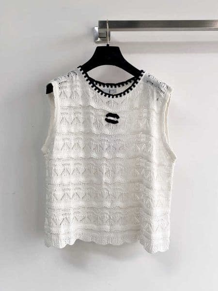 Women's Tanks & Camis designer Top Womens Tank Women Crop Tops Vest Sleeveless Cotton Wet Fashionable Knitted Camisole Tees Clothes LWNM