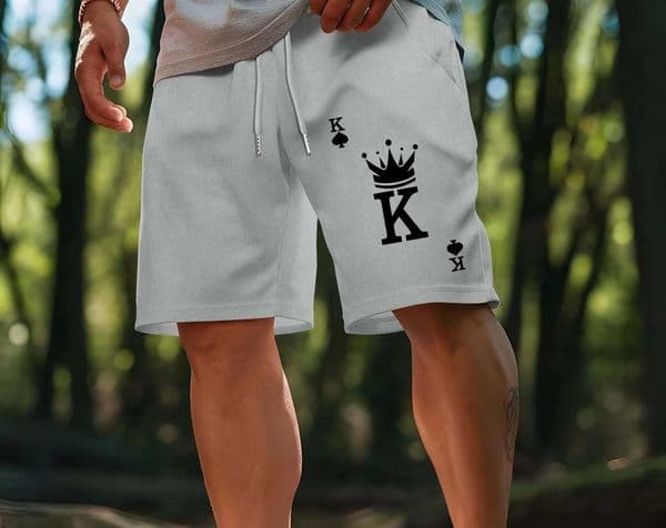 Mens Spades KPattern Shorts Lightweight and Breathable Summer Sports Leisure Wear 260310