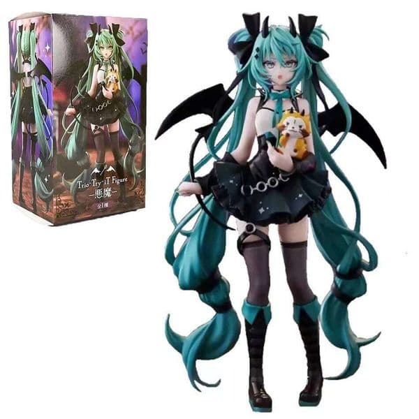 Anime 19CM Little devil raccoon Kawaii Action PVC Doll Model Figure Toys Desktop Decoration Holiday Gifts C260309