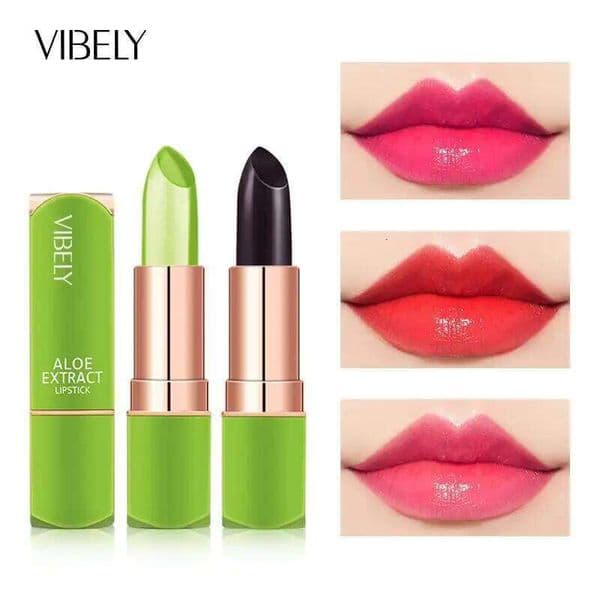 VIBELY 7 Color Mood Changing Lip Balm Natural Aloe Vera Long Lasting Moisturizing Lipstick for Women Color-Shifting Makeup Z260310