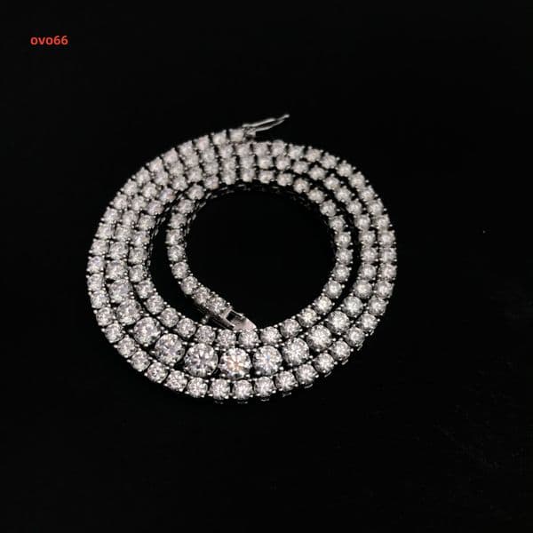 Custom 925 Silver Moissanite Jewelry 6mm-20mm Hip Hop Pendant Cuban Link Bracelet Tennis Bracelet Necklace Chain Various Sizes