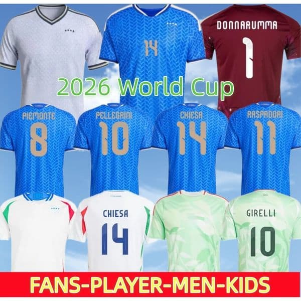 2026 World Cup italy soccer jerseys 26 27 Men kids kit Women football shirts away home RETEGUI FRATTESI PELLEGRINI set goalkeeper National Team Sports BARELLA