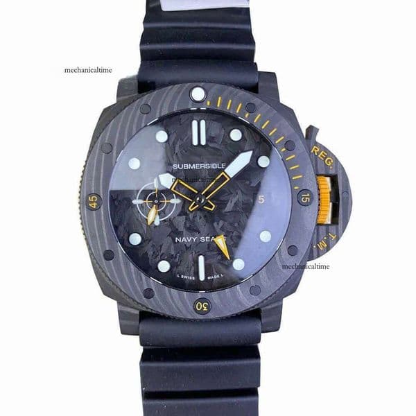 VS Factory P9001 Mens Large Dial Watch Pam1324Series Carbon Fiber Shell Custom Full Automatic nical Waterproof a3