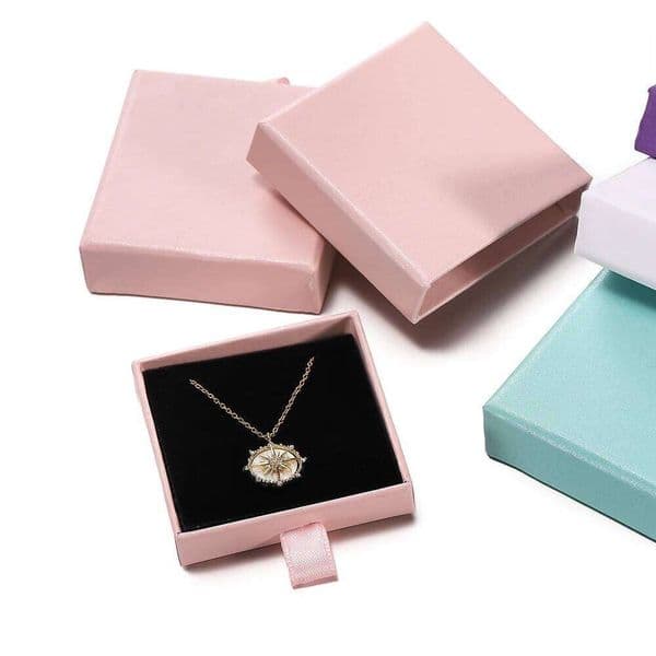Creative Drawer Jewelry Packaging Box Necklace Ring Earing Bracelet Storage Organizer Display Stand Solid Color Paper Gift Boxes 26W0310