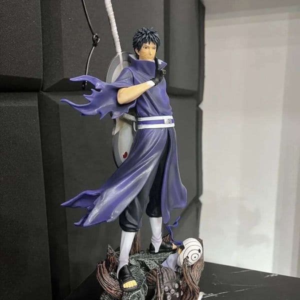 New Product Naruto Figurine Standing Posture Giant Wave Uchiha Dual Head Anime Model Desktop Decoration Christmas Gift C260309