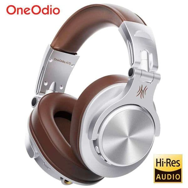 Oneodio A70 Fusion Wired + Wireless 5.2 Headphones For Phone With Mic Over Ear Studio DJ Headphone Recording Headset 26W0310
