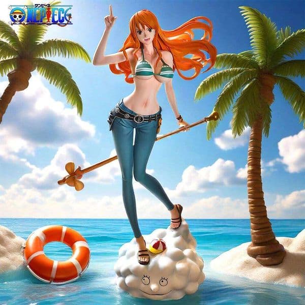 22cm/8.66in Anime Figure Nami Action Figures Pvc Statue Desktop Ornamen Collection Model Toys Gifts X260304