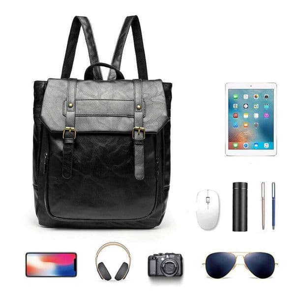 Pu Leather Fashion Preppy Style Japanese Kawaii Backpack For Women