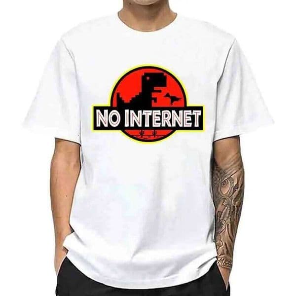 Men's High Quality 100% Cotton Funny Dinosaur Print SummerT Shirt Loose O-neck Men Tshirt Short Sleeve T-shirt Male Tees Tops Z260310