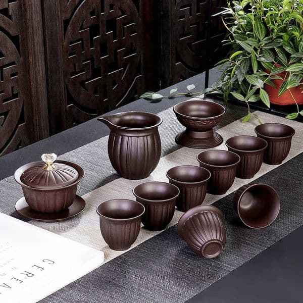 Bestseller Purple Clay Complete Ceramic Quick Cup Portable Tea Set Household Teapot One Pot Two Cups Travel Office ddmySat
