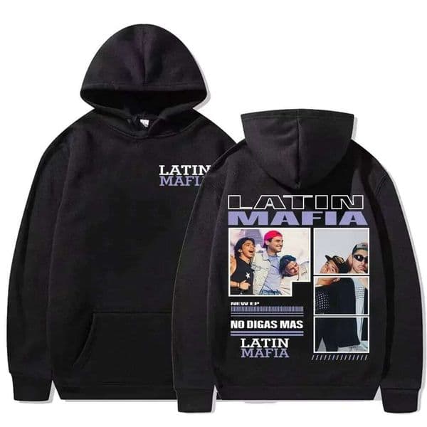 Rock band Latin Mafia Album Tour 2025 Hip Hop Punk Hoodie Men comfortable and fashionable hoodie C260311