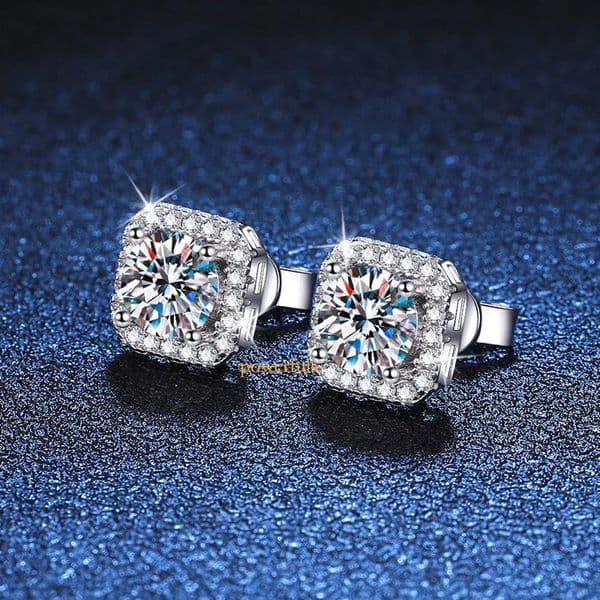 Moissanite zircon lab grown diamonds designer style womens wedding design styles diamond earrings 010