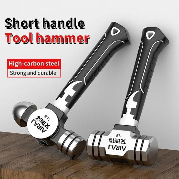 AIRAJ Small Hammer Mini Claw Hammer Head Fitter Hammer Octagonal Hammer Multifunctional Integrated Nail Hammer Nail Hammer Woodworking