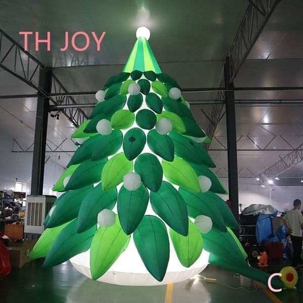 Outdoor activities Giant Christmas Inflatable Tree Balloon,10m 33ft inflatable Christmas tree with white light for Christmas decoration