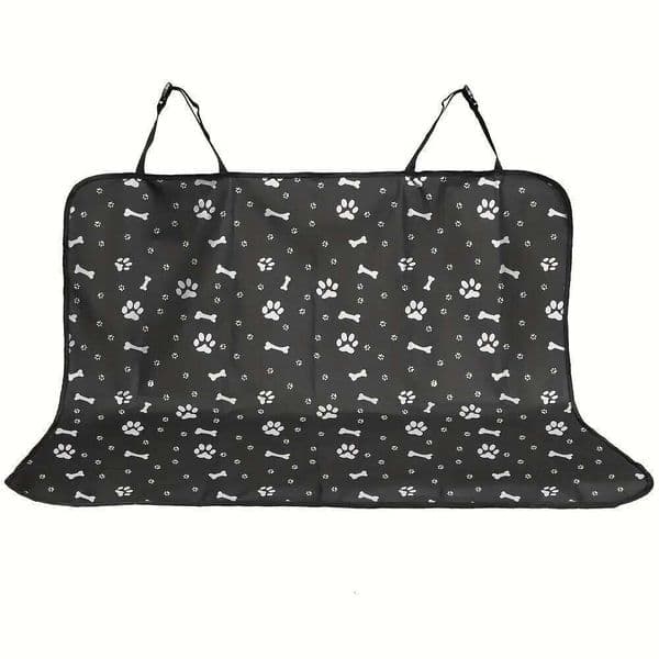 1pc Black Waterproof Pet Car Cover Cushion Rear Seat Protection Pad for Dogs And Cats Safe Travel Accessories 26Y0311